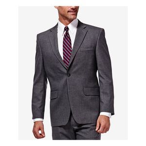 J.M. HAGGER Mens Gray Heather Blazer 44R